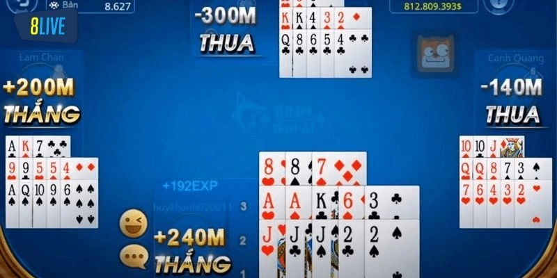 Hướng dẫn quy trình tham gia Mậu Binh tại 8live